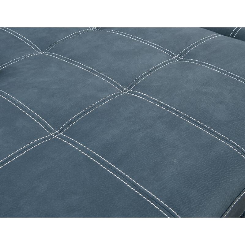 Roomfitters 128" U-Shaped Sectional Couch with Ottomans, Reversible Modular Sofa 7-Seater Couch with Storage Seat