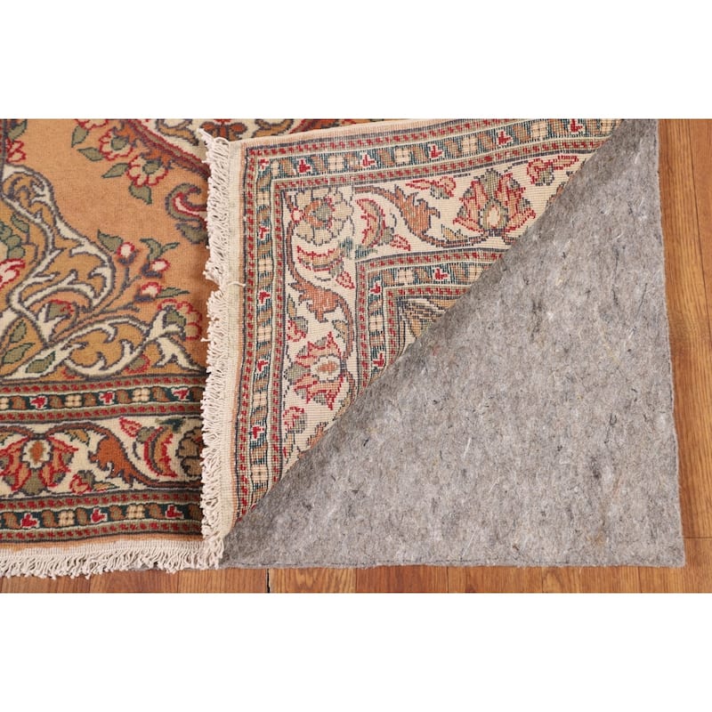 Orange Anatolian Turkish Accent Rug Hand-Knotted Wool Carpet - 2'11" X 6'0"