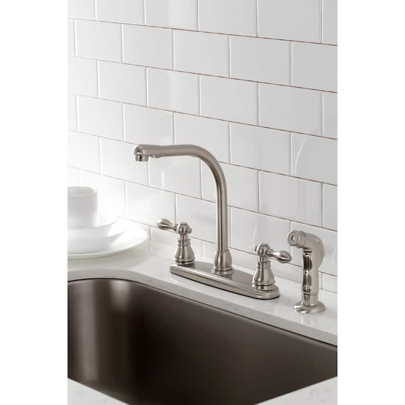 Kingston Brass American Classic 1.8 GPM Centerset Kitchen Faucet �