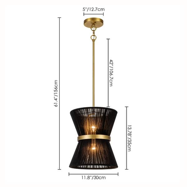dimension image slide 0 of 3, Modern Farmhouse Boho Chandelier for Dining Room in Gold or Black