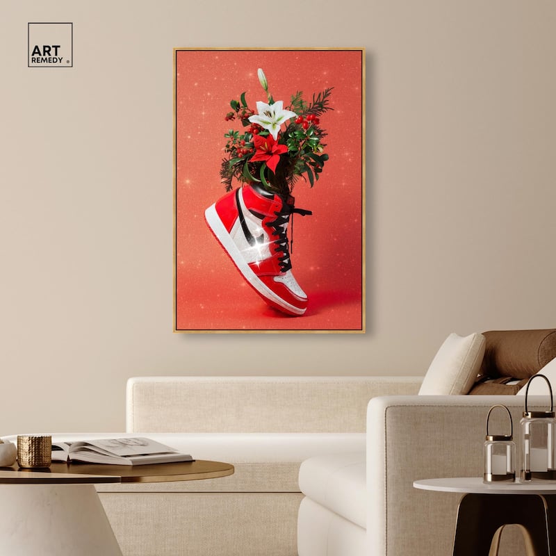 Holiday Sneaker Canvas by Art Remedy