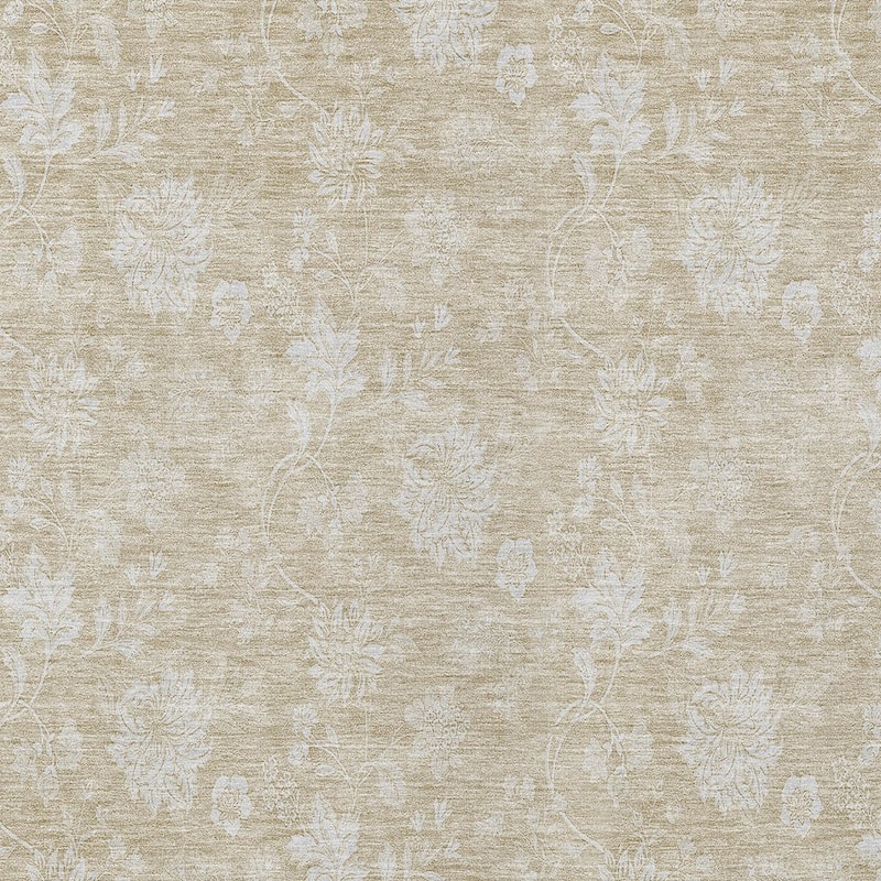 HomeRoots Floral Transitional Rectangle Outdoor Rug