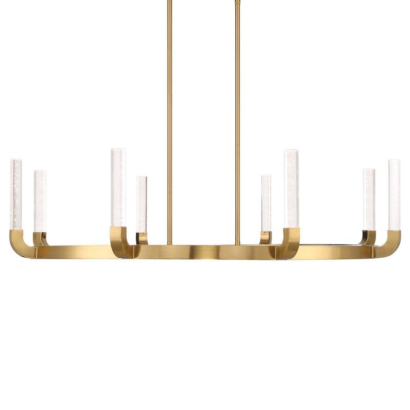 Savoy House 1-2507-8 Del Mar 8 Light 48" Wide LED Ring Chandelier - Warm Brass