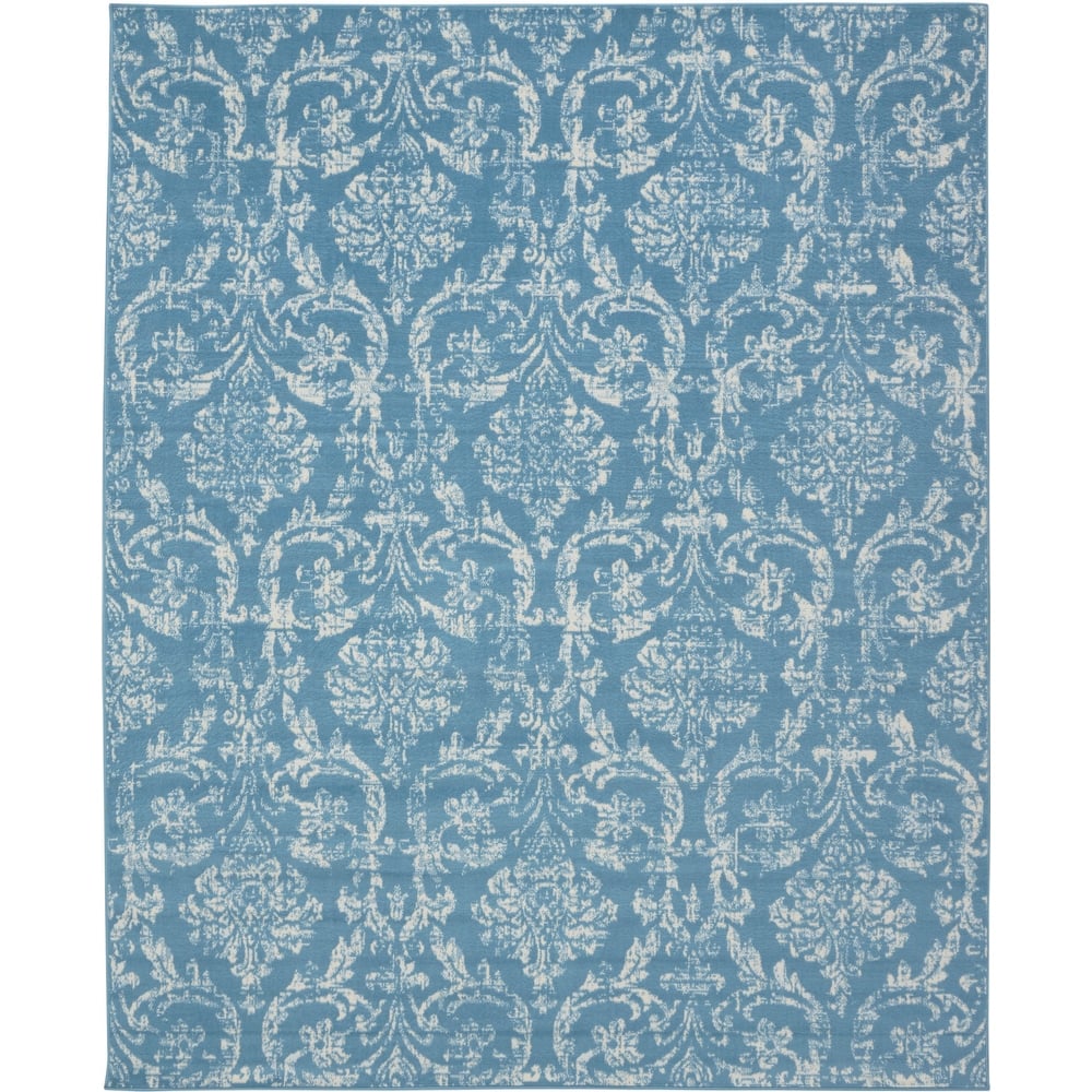 Nourison Jane Farmhouse Vintage Indoor only Damask Area Rug