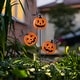 preview thumbnail 35 of 84, Glitzhome Halloween LED Ghost Cat Pumpkin Nutcracker Yard Stakes Standing Sign Hanging Decor