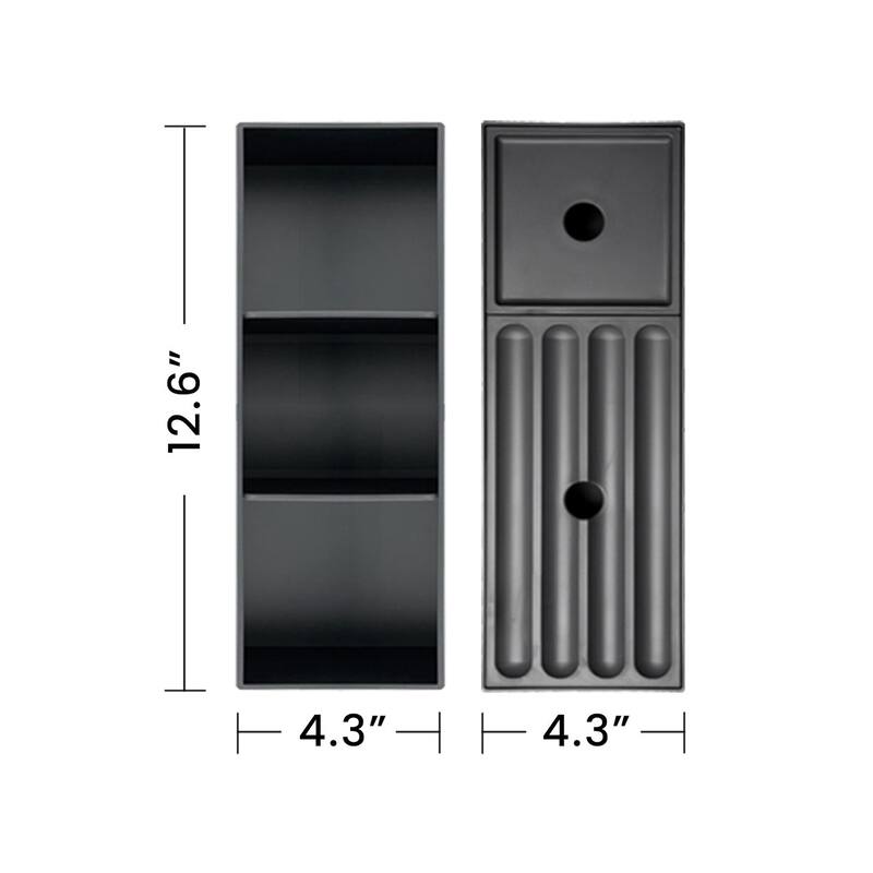 GDFStudio - Etna Floating Bathroom Vanity with Integrated Ceramic Sink, Modern Handle-Free Wall-Mounted Design, Pre-Assembled