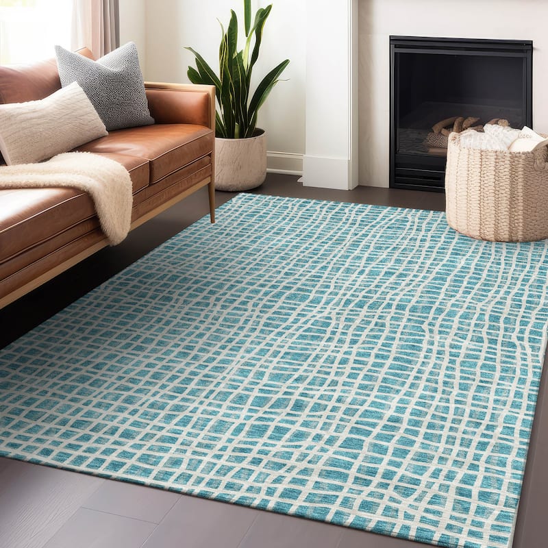 Premium Washable Super Soft Modern Lines Mayfield Rug