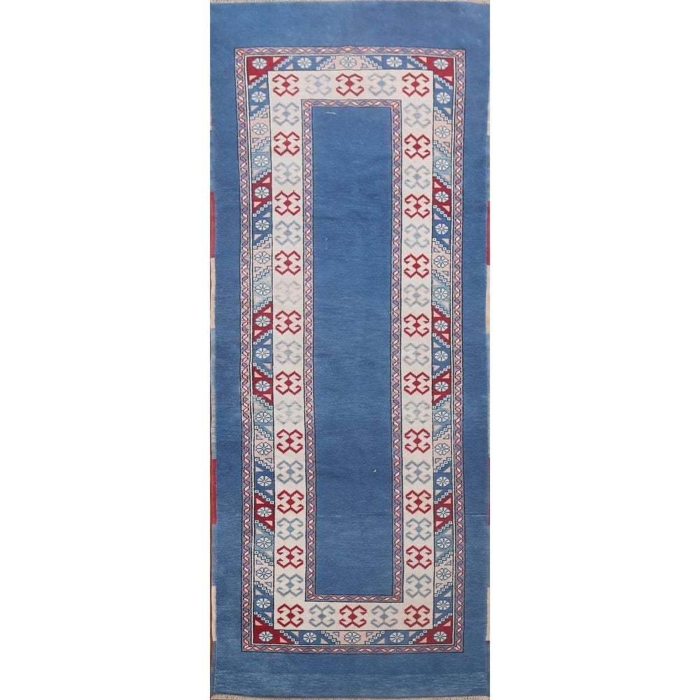 Traditional Oushak Turkish Oriental Runner Rug Handmade Wool Carpet - 2'10" x 8'0"