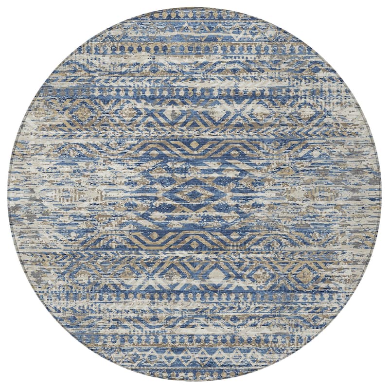 HomeRoots Moroccan Transitional Rectangle Outdoor Rug