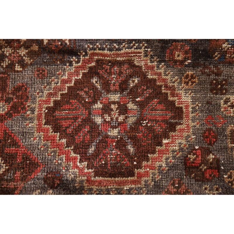 Pre-1900 Antique Qashqai Persian Rug Hand-knotted Wool Carpet - 5'2"x 6'5"