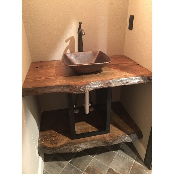 Premier Copper Products Square Hammered Vessel Sink Premier Copper Products Square Hammered Vessel Sink Free Shipping Today 10183268