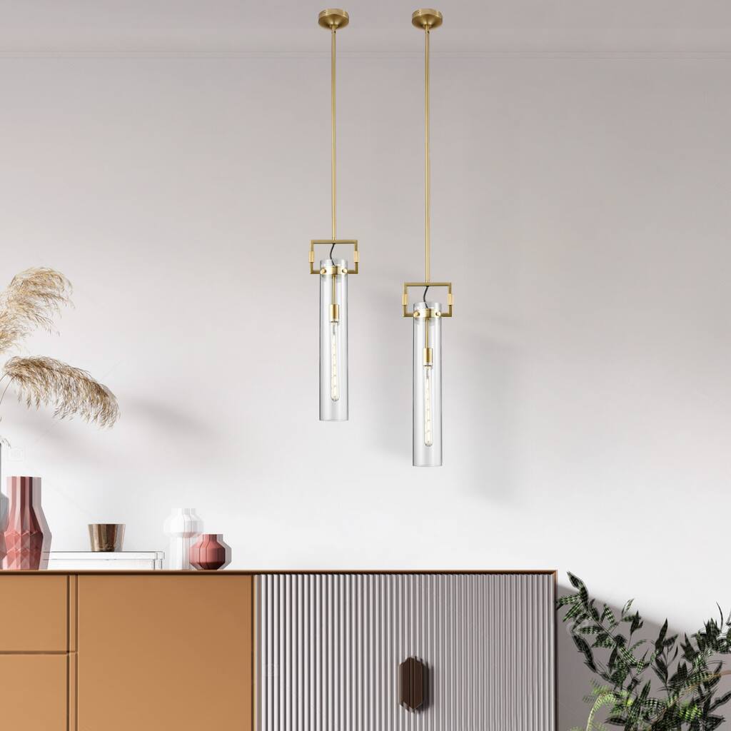 Zeus Crystal & Gold 1 LED light Pendant - N/A