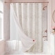 preview thumbnail 1 of 32, Juicy Couture 14-Piece Shower Curtain Set (Shower Curtain, PEVA Liner, and 12 Metal Hooks) Stassi-Linen