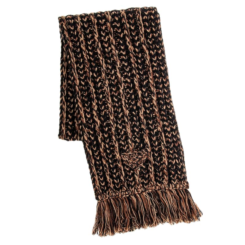 Prada Cashmere and Wool Knitted Scarf