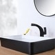 preview thumbnail 13 of 13, Matte Black Bathroom Faucet Waterfall Vessel Sink Faucet Single Handle
