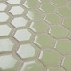 preview thumbnail 7 of 12, Merola Tile Metro Hex 1" Glossy Olive 11.86" x10.25" Porcelain Mosaic Floor and Wall Tile