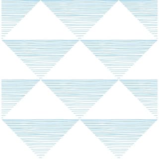 Seabrook Designs Day Dreamers Geo Stripe Unpasted Wallpaper