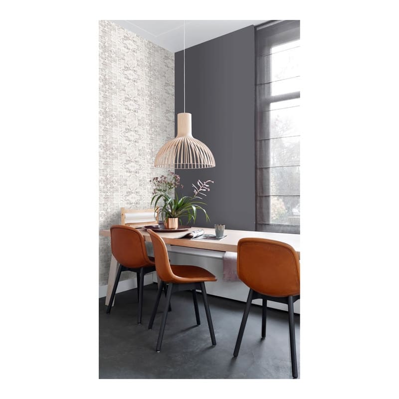 ESTA Home Desmond Beige Distressed Medallion Wallpaper - 20.5 x 396 x 0.025