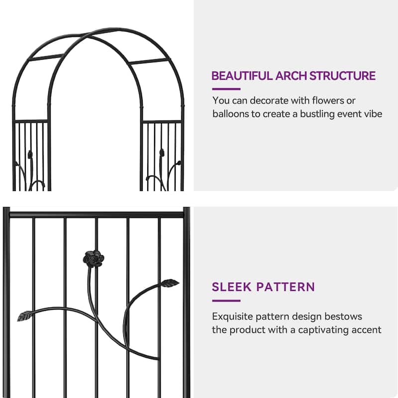 85.5''H Steel Arbor