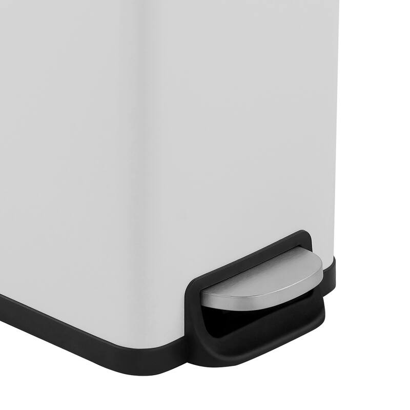 Innovaze 11.9 Gal./ 45 Liter Slim Stainless-Steel-Made Step-on kitchen Trash Can