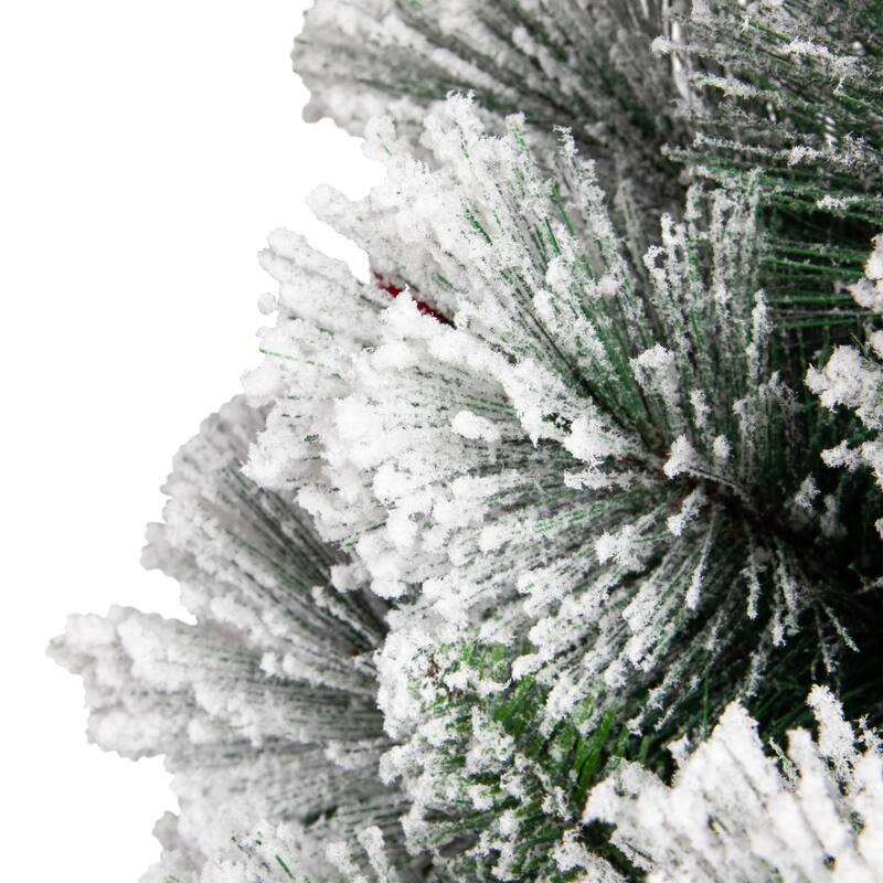 Full Flocked Fairfield Fir Artificial Christmas Tree - 4.5' -Unlit - 4.5 Foot