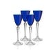 preview thumbnail 1 of 1, Majestic Gifts Inc. Vivid Liquor Glass Blue, 3 oz. Set of 4