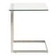 preview thumbnail 13 of 13, Porch & Den Birchshire Stainless Steel/ Glass End Table
