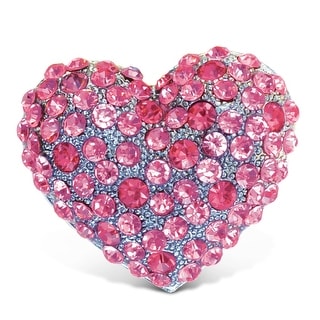 CoTa Global Pink Heart Sparkling Refrigerator Magnet with Crystals - 1.25 Inch | Overstock.com Shopping - The Best Deals on Kitchen Gadgets | 20090622