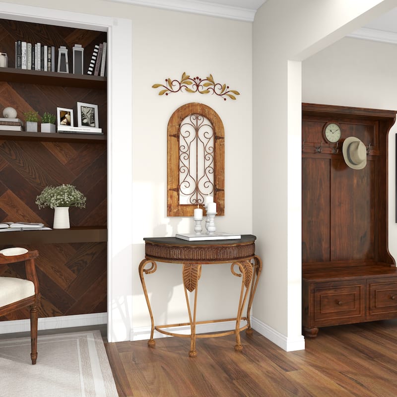 Green Metal Leaf Home Wall Decor