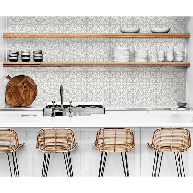 Luxe Haven Villa Mar Tile Peel and Stick Wallpaper