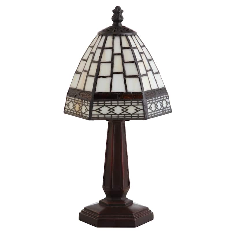 Liberty Tiffany-Style 12" LED Table Lamp, Bronze by JONATHAN Y