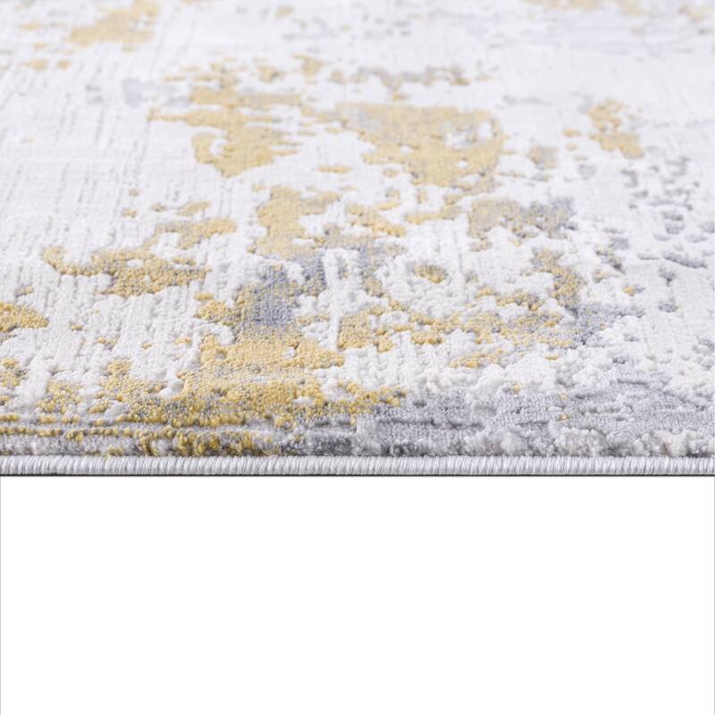 HomeRoots Abstract Abstract Rectangle Area Rug - 36.00 in. x 27.00 in. x 0.80 in.