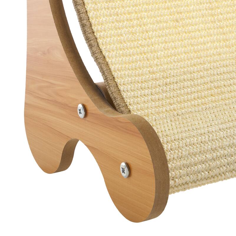 SAFAVIEH Home Natural/Ivory 15"W x 23"L x 11"H Sisal Cat Scratch Lounger - 15"W x 23"L x 11"H