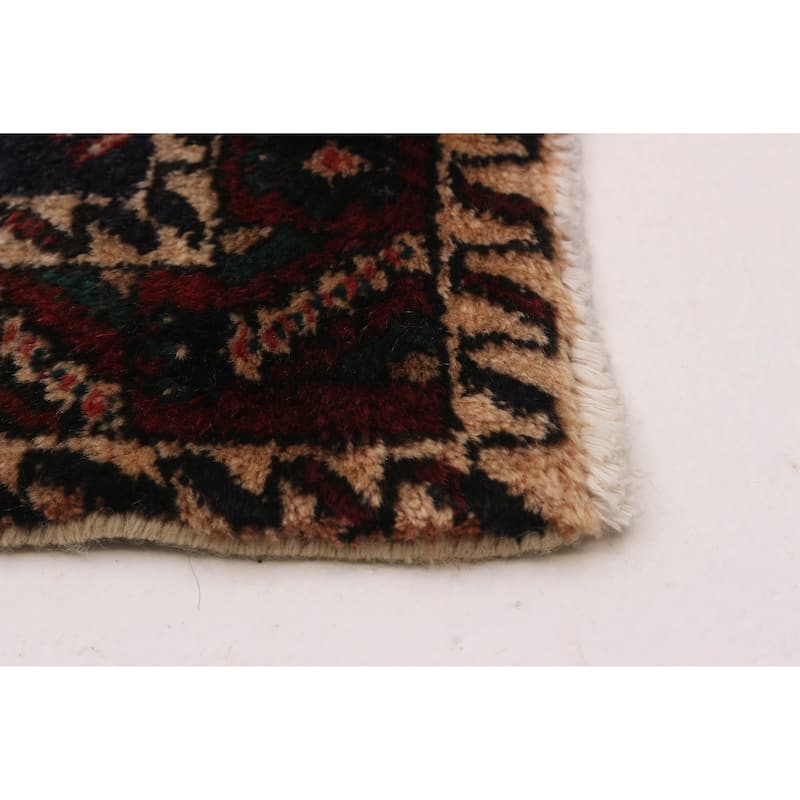 ECARPETGALLERY Hand-knotted Melis Vintage Dark Navy Wool Rug - 3'11 x 5'8