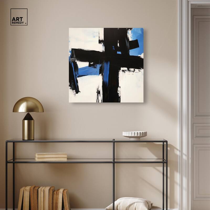 Blue Streak II Canvas by Art Remedy, Gallery Wrapped