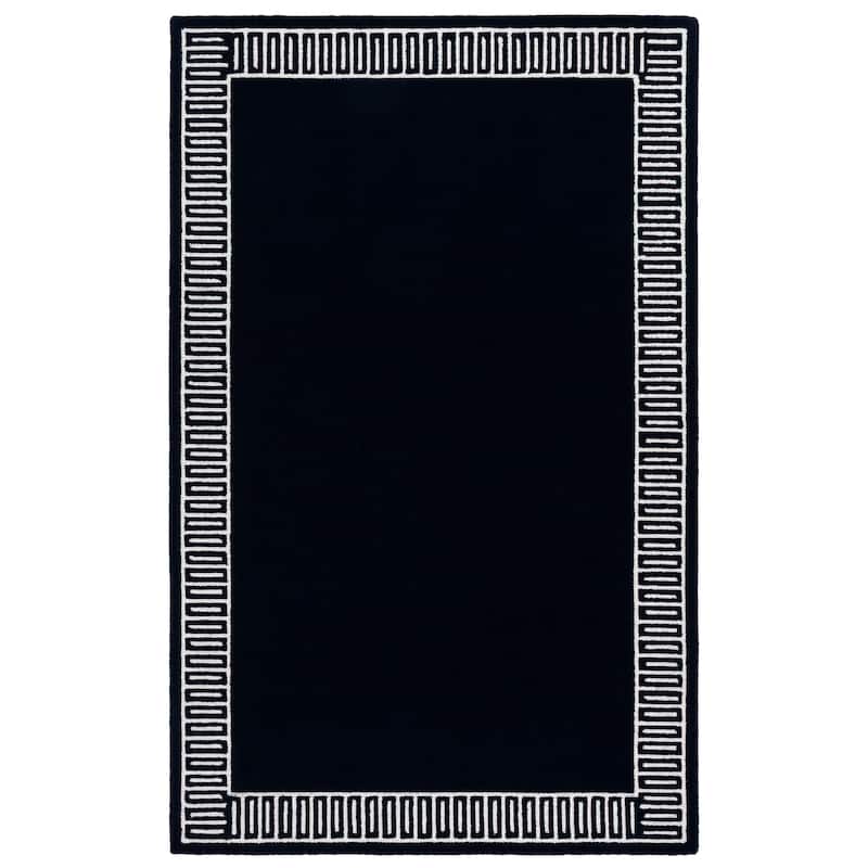 SAFAVIEH Handmade Metro Aneta Wool Rug - 6' x 9' - Navy/Ivory