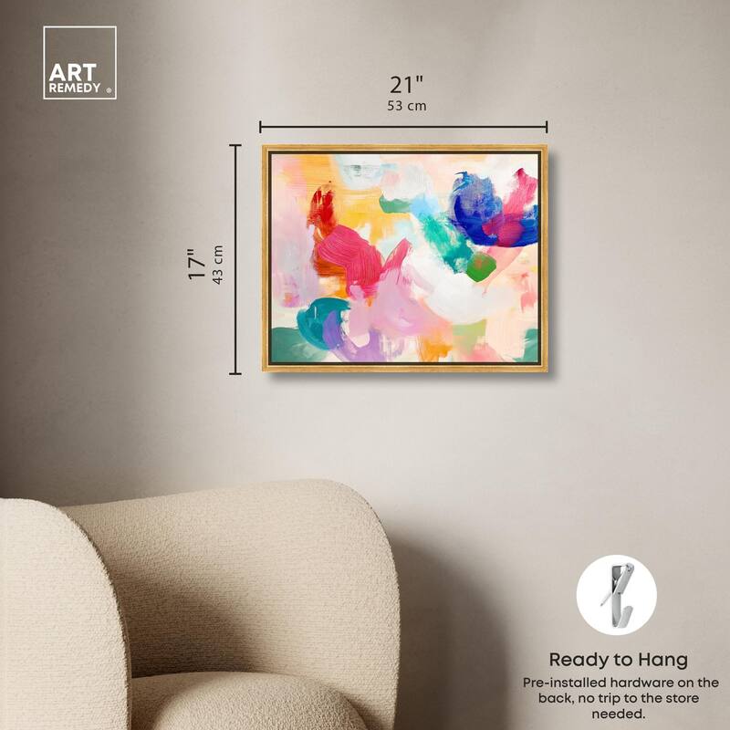 Pastel Riot I Colorful Canvas by Art Remedy