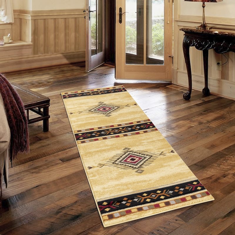 Tribes GC_YLS4003 Cream Southwest Area Rug