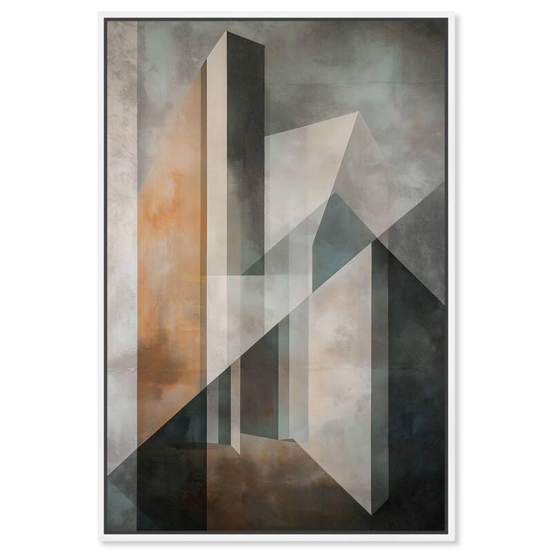 Spatial Geometry Canvas by Art Remedy - 30" x 45" - White