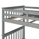preview thumbnail 35 of 68, American Classic Traditional Style Twin-Over-Twin Bunk Bed with Ladders and Two Storage Drawers