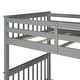 preview thumbnail 17 of 16, American Classic Traditional Style Twin-over-Twin Bunk Bed with Ladders and Two Storage Drawers
