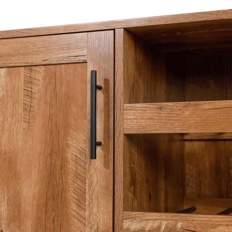 Classic Sideboard and Bar with Open and Closed Storage On