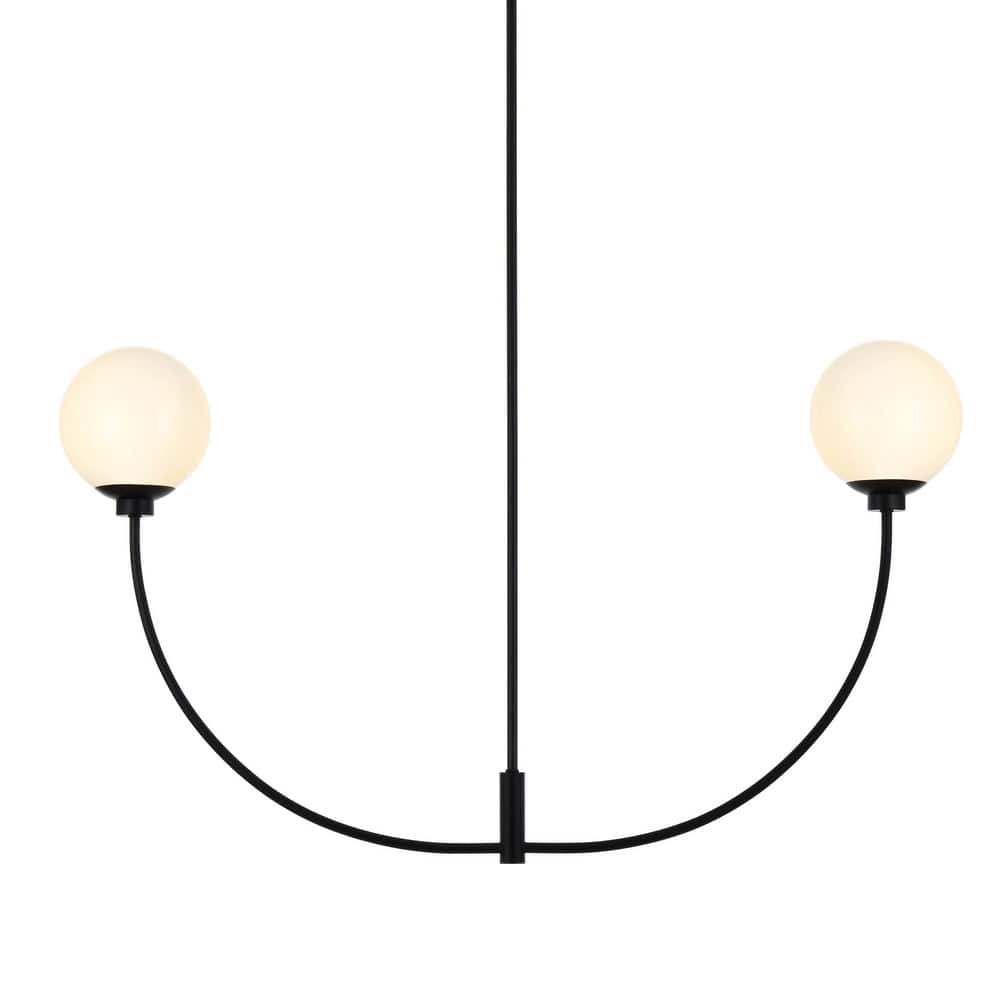 Elegant Lighting LD816D42 Nyomi 2 Light 42" Wide Chandelier