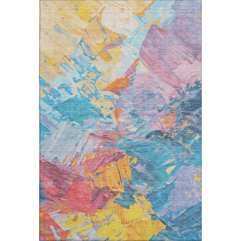 Premium Washable Super Soft Modern Brushstrokes Mayfield Rug