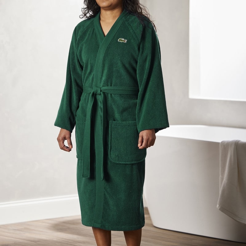 Lacoste 100% Cotton Classic Pique Bath Robe