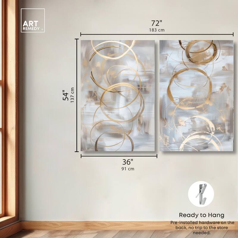 The Dunes Set Canvas Set of 2 by Art Remedy, Gallery Wrapped