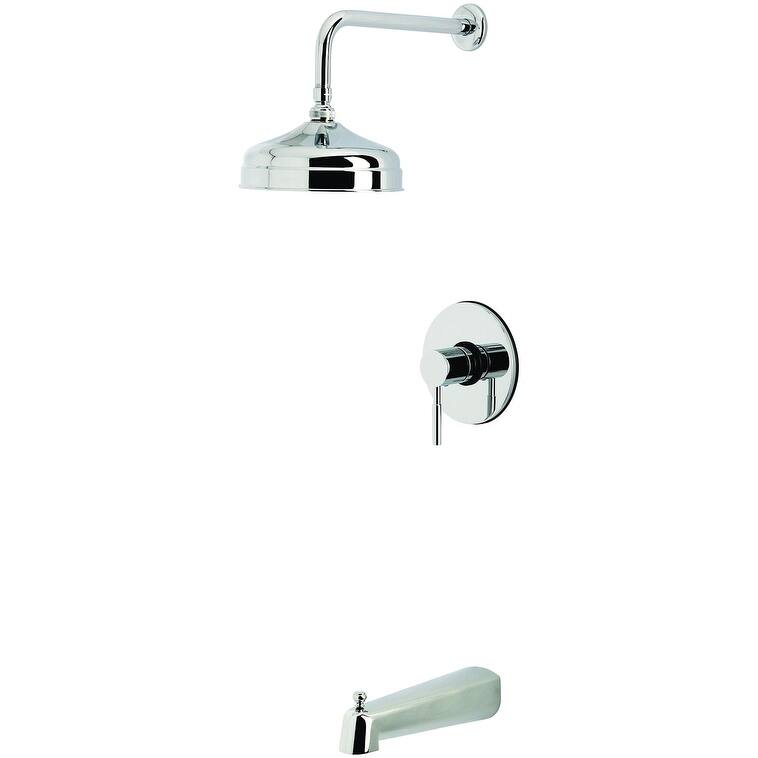 Kingston Brass KB633.DL Concord Tub and Shower Trim Package with 1.8 - Polished Chrome