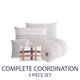 Anahita 100% Cotton Clipped Dot Stripe Jacquard 5-Piece Bedding Comforter Set