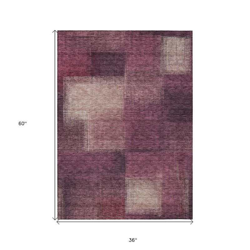 HomeRoots Abstract Transitional Rectangle Outdoor Rug