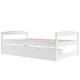 preview thumbnail 36 of 53, Espresso Twin Platform Bed with Storage Drawers, Durable Wooden Frame